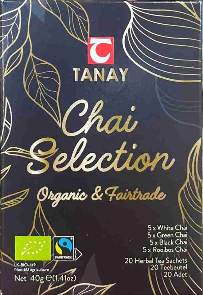 Blandat Chai Te Urval (Ekologiskt) - 20 Tepåsar ✖ 15