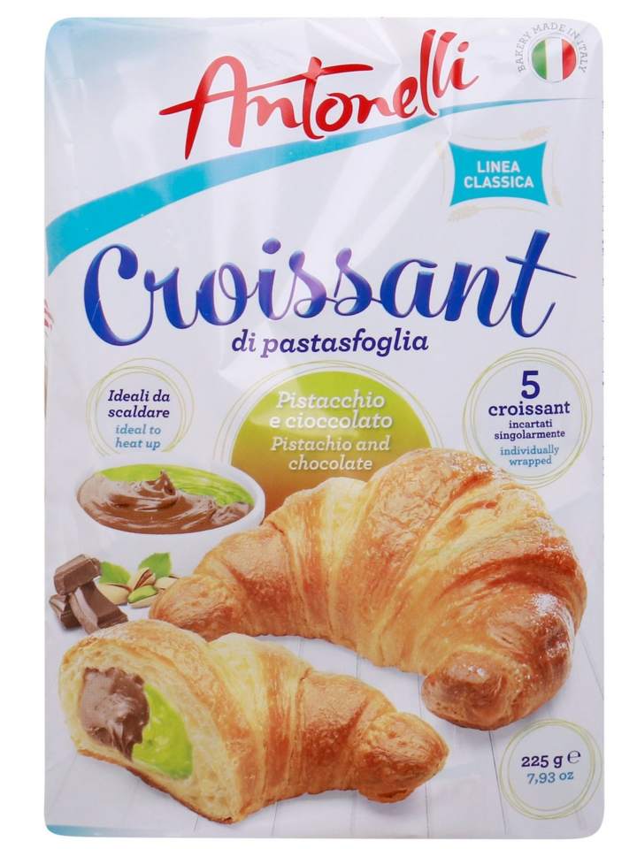 Pistage- och Chokladfylld Croissant (5-pack) 250g _(1 pk/8)