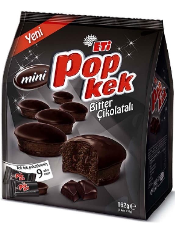 Popkek Mini Bitter Chokladkaka 162g ✖ 10