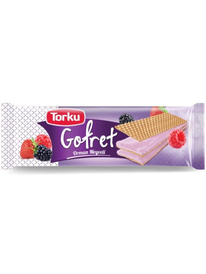 Wafers med Skogsbärskräm 142g ✖ 19