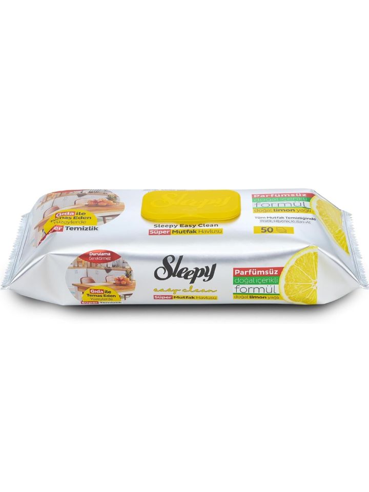 Easy Clean Våt handduk för kök (Citron) 50st ✖ 12