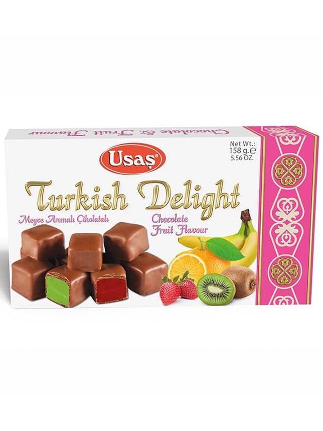 Turkisk Delight - Fruktsmak Chokladöverdragen 158g ✖ 24