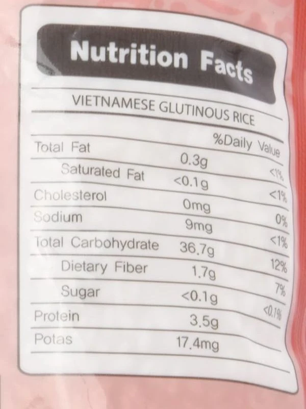 Vietnamesiskt Klibbrism 1kg _(1 pk/20)