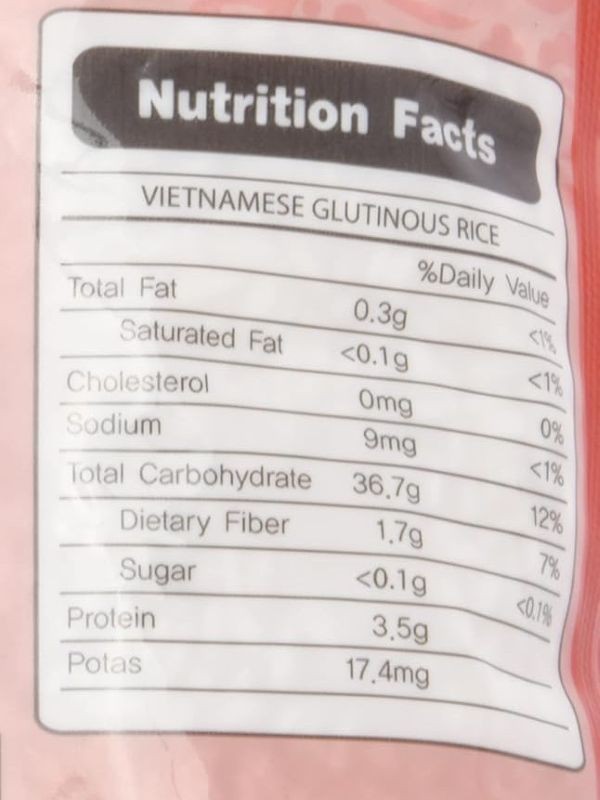 Vietnamesiskt Klibbrism 1kg ✖ 20