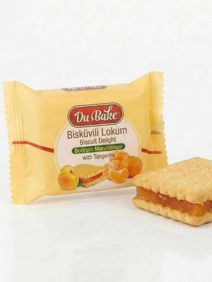 Mandarin Turkish Delight with Biscuit 45g