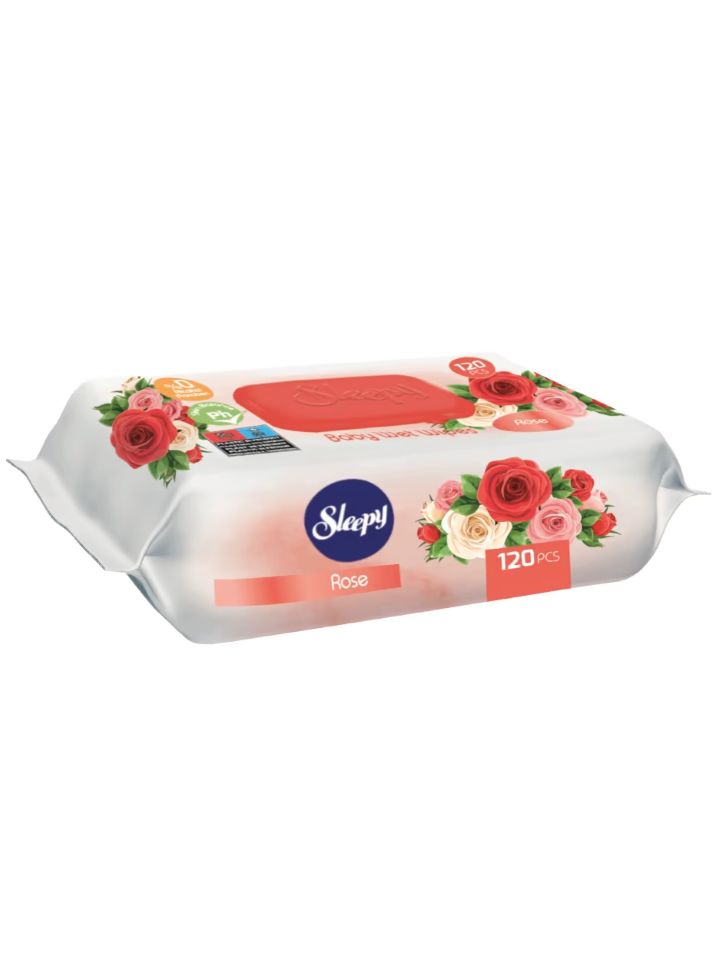 Våtservetter Rose 120 st ✖ 12