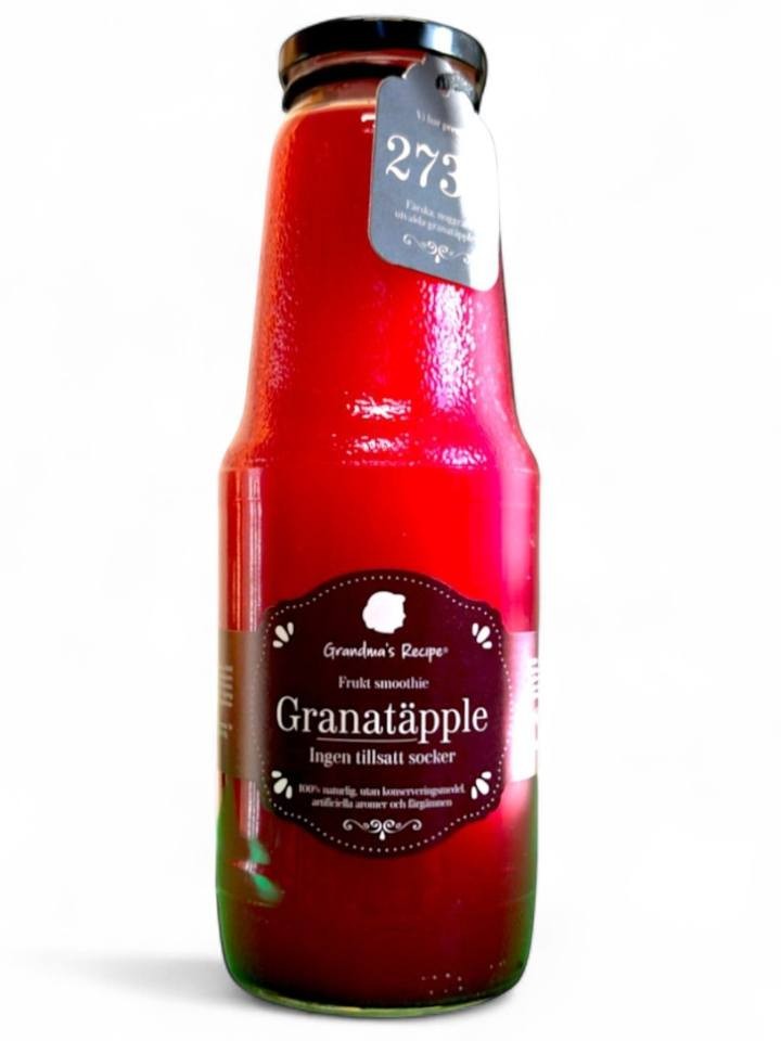 100% Färsk Pressad Granatäpple Frukt Smoothie 1L ✖ 6