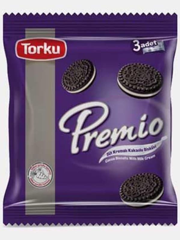 Premio Mjölkkräm och Kakaokex (3-pack) 258g ✖ 8