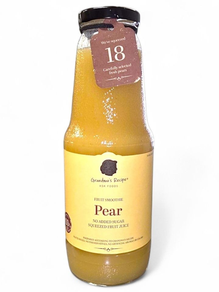 100% Färsk Pressad Päron Frukt Smoothie 1L ✖ 6