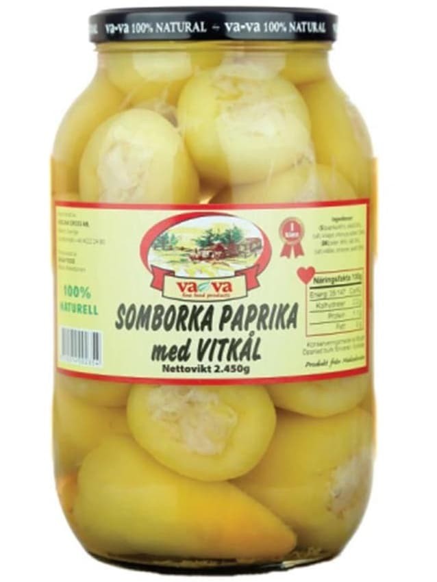 Somborka Paprika med Vitkål 2400g ✖ 6
