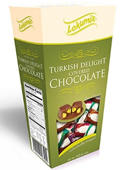 Turkisk Delight - Hasselnöt & Fruktsmak Chokladöverdragen 142g ✖ 12