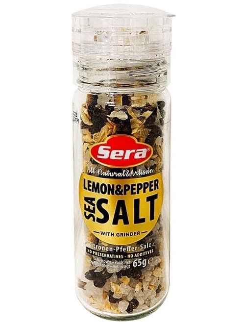 Havssalt med Citronpeppar och Kvarn 65g ✖ 6