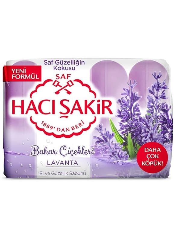 Naturlig Tvål - Lavendel (Mer Skum) 4x70g ✖ 24