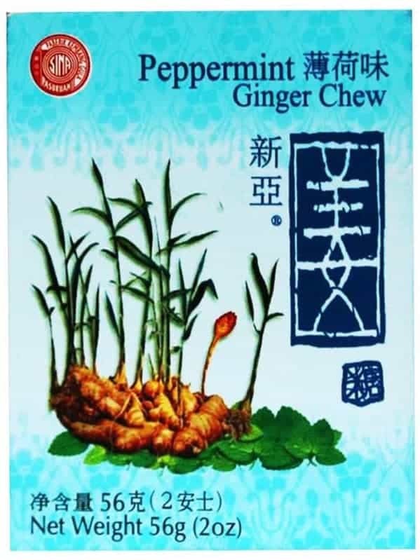 Ingefärsgodis med Pepparmintsmak 56g ✖ 12