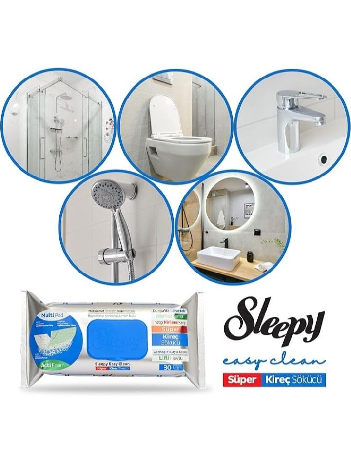 Easy Clean Våtservetter (Bad Antikalk) 30st ✖ 6