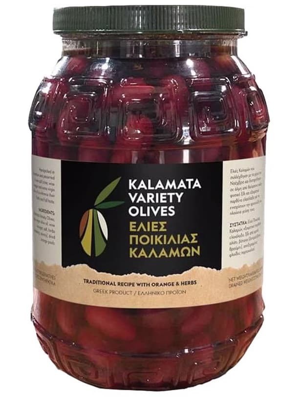 Grekiska Kalamata Oliver Jumbo - 2.1kg ✖ 6