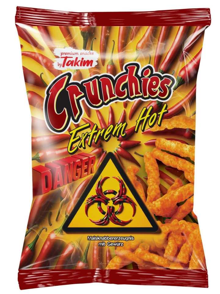 Crunchies Extreme Stark Majschips 90g _(1 pk/24)