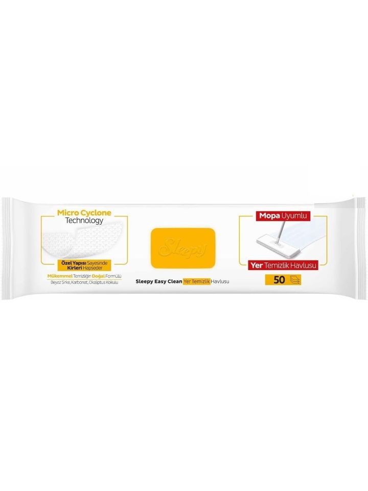 Easy Clean Mopp-kompatibla Golvservetter (Örtsåpa) 50 st ✖ 4