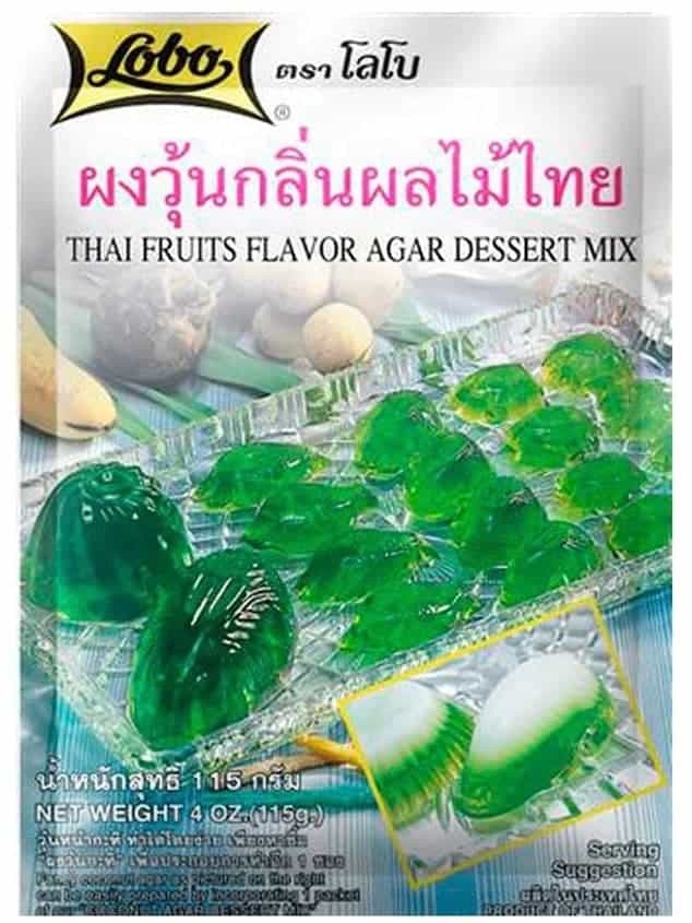 Agar Dessert med Thai Fruktsmak 115g ✖ 12