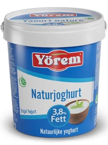 Naturlig Yoghurt 3,8% Fett 1000g ✖ 6
