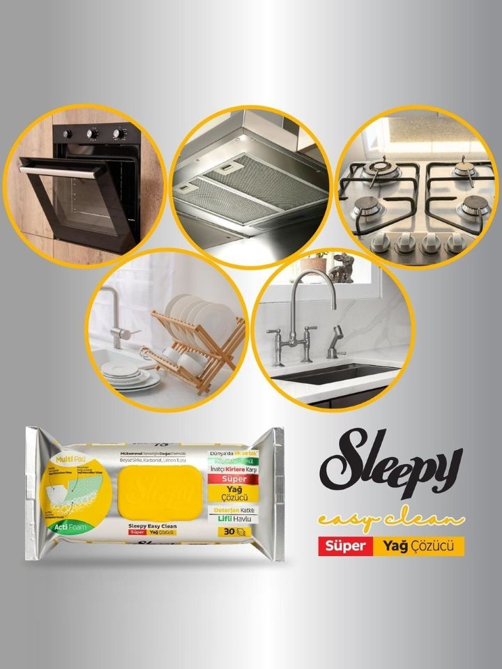 Easy Clean Våtservetter (Köksolja Borttagningsmedel) 30st ✖ 6