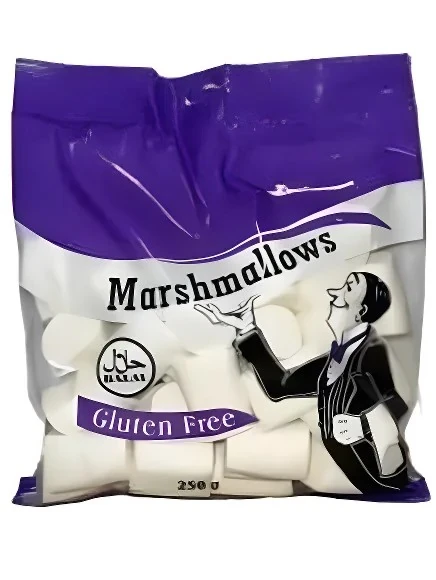 Marshmallows BBQ Vanilj - (Halal & Glutenfri) 250g _(1 pk/18)