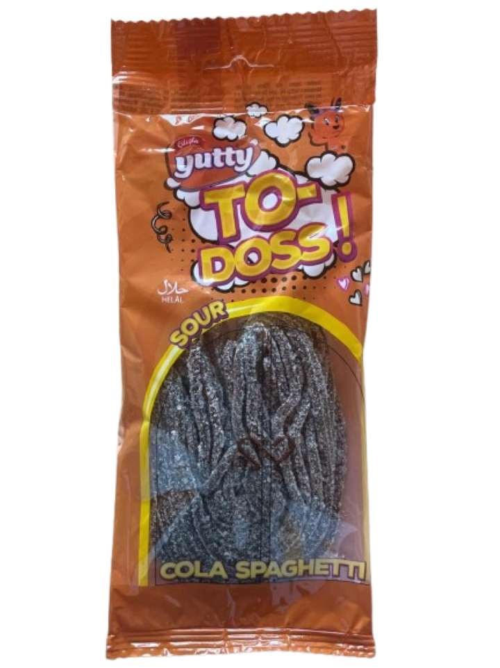 TO-DOSS Cola Spaghetti Surt Godis 80g ✖ 12