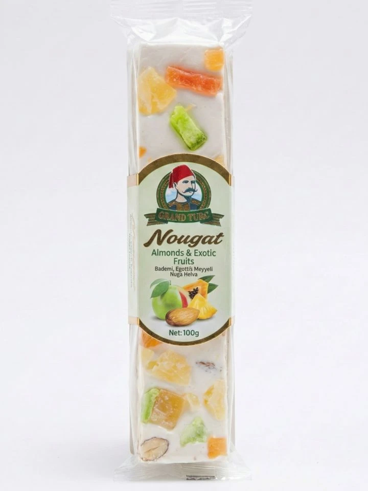 Nougat with Almonds & Exotic Fruits 100g