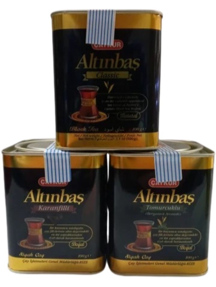 Altinbas Mix (Klassiskt-Kryddnejlika-Earl Grey Svart Te) 3x100g ✖ 8
