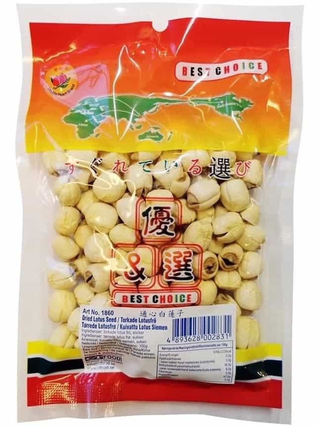 Torkade Lotussfrön 100g ✖ 25