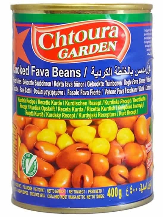 Kurdiskt Stil Kokta Bondbönor - Foul Medames 400g ✖ 24