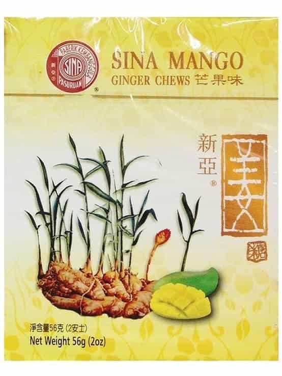 Ingefärsgodis med Mangosmak 56g ✖ 12