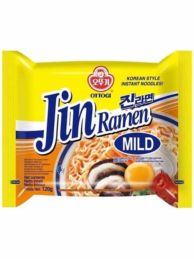Koreansk Stil Mild Instant Noodle - Jin Ramen 120g ✖ 20