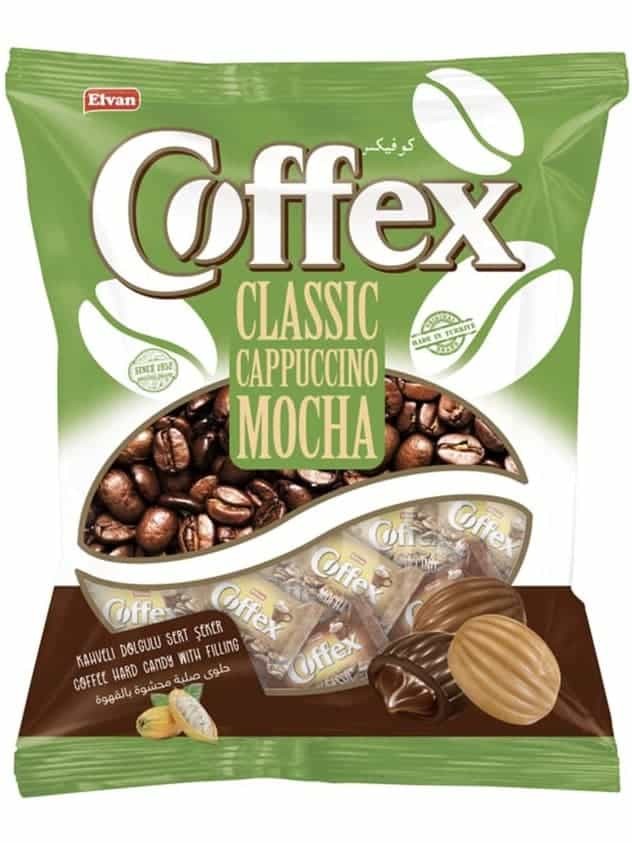 COFFEX Mix Kaffe hård godis (Klassisk-Cappuccino-Mocha) 700g ✖ 8