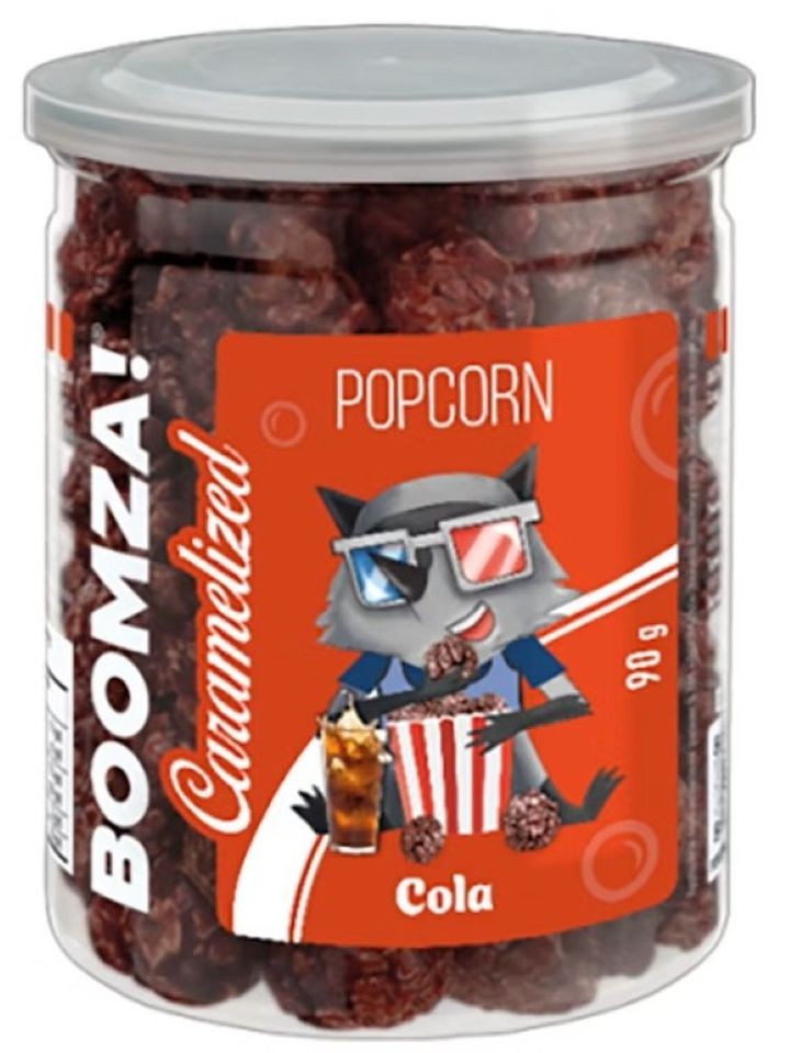 Karamelliserade popcorn med (Cola)-smak 90g ✖ 12