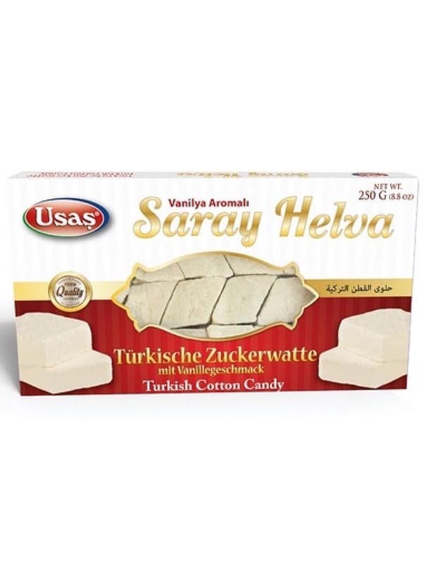 Saray Halva (Turkisk Sockervadd) - Vaniljsmak 250g ✖ 12