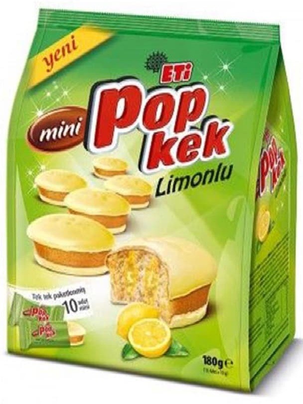 Popkek Mini Citronkaka 180g ✖ 10