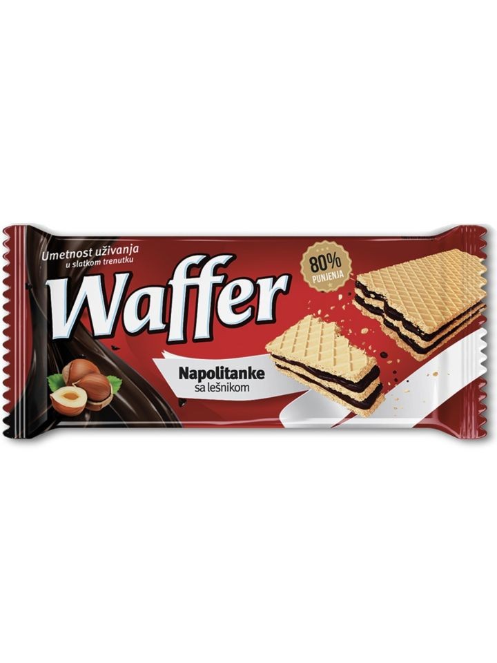 Napolitanke Wafer M Nougat Fyllning 170g ✖ 24