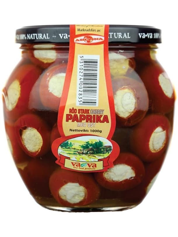 Röd Stark Cherry Paprika med Ost 1000g ✖ 6