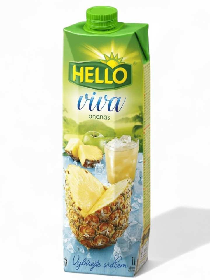 Viva Ananas Vitamin Dryck 1L ✖ 12
