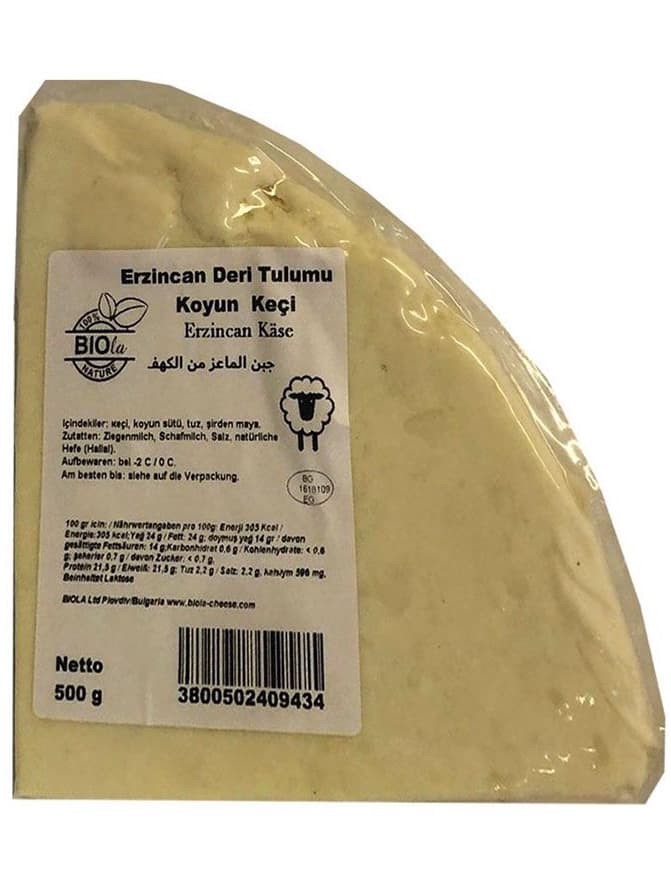 Erzincan Get- och Fårmjölks Tulumost (Special-Lagrad i 6 Månader) 500g ✖ 8