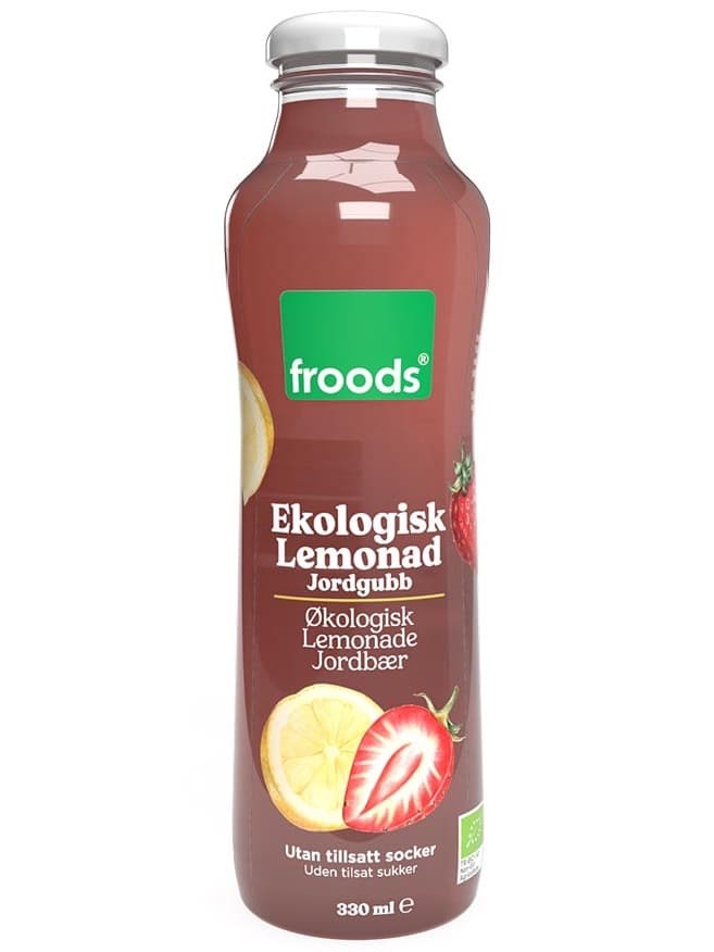 Ekologisk Lemonad Jordgubb 330ml ✖ 12