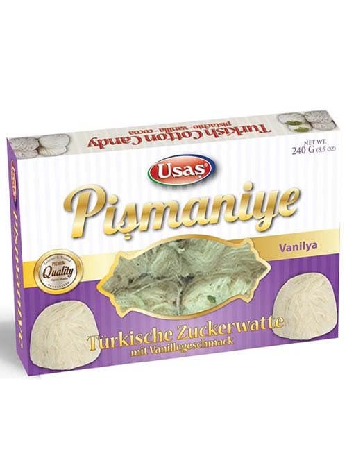 Pismaniye (Turkisk Sockervadd) - Vaniljsmak 200g ✖ 12