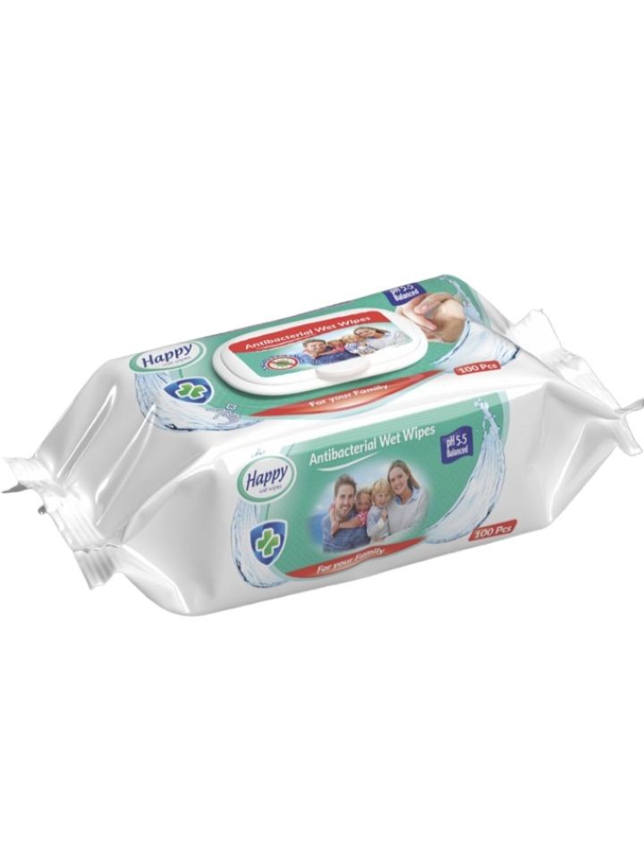 Våt Servetter Antibacterial 100pack ✖ 12