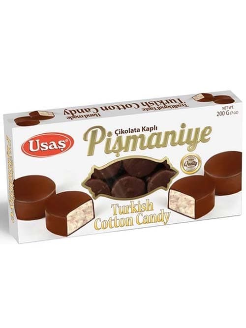 Pismaniye (Turkisk Sockervadd) - Chokladöverdragen 200g ✖ 12