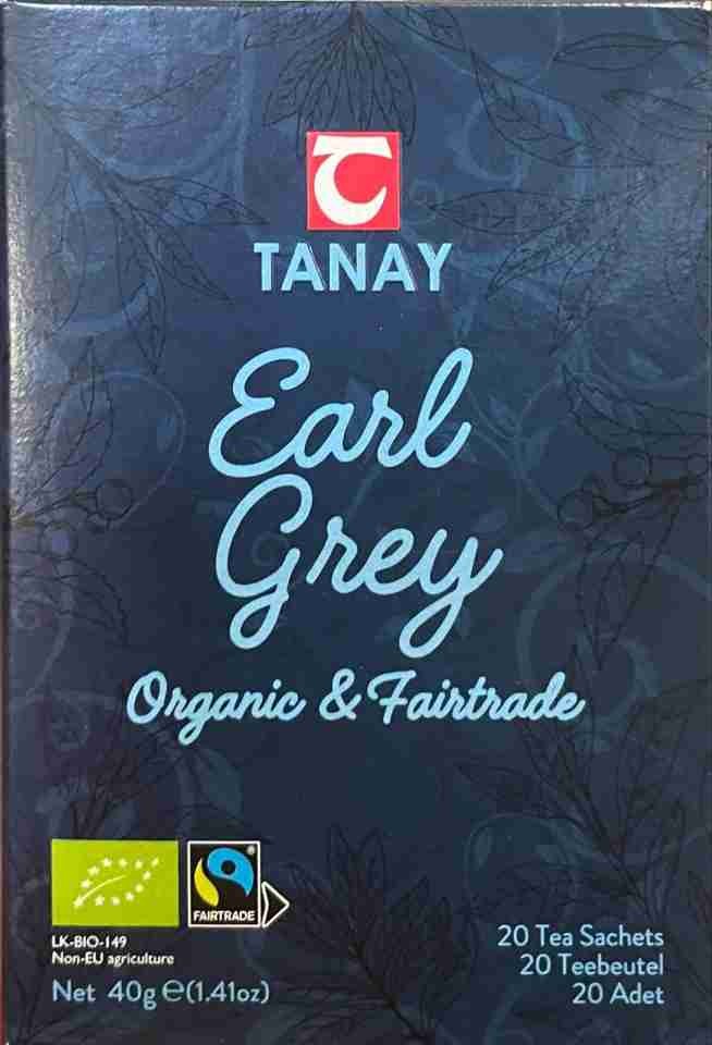Earl Grey Svart Te (Ekologiskt) - 20 Tepåsar ✖ 15