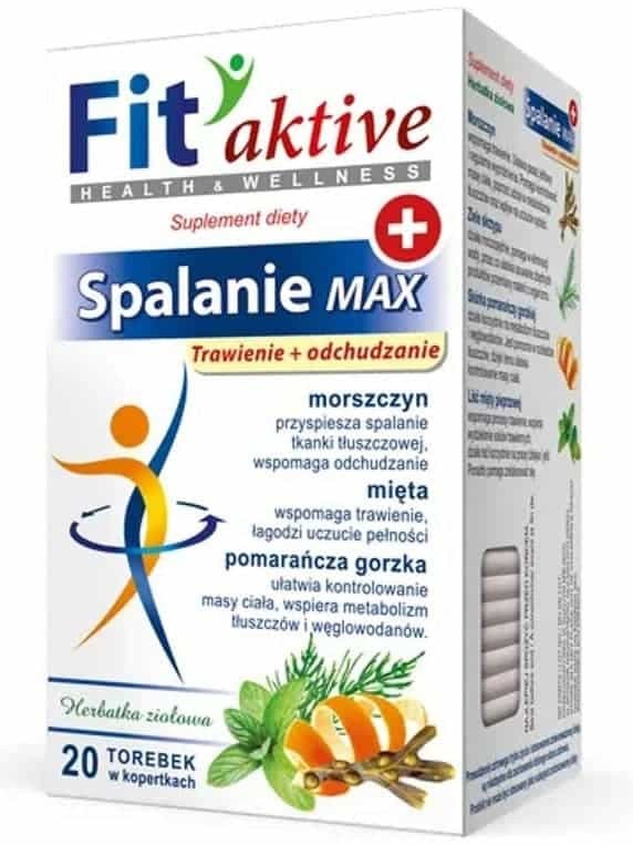Fettförbrännande örtte Spalnie Max (20 tepåsar) ✖ 10