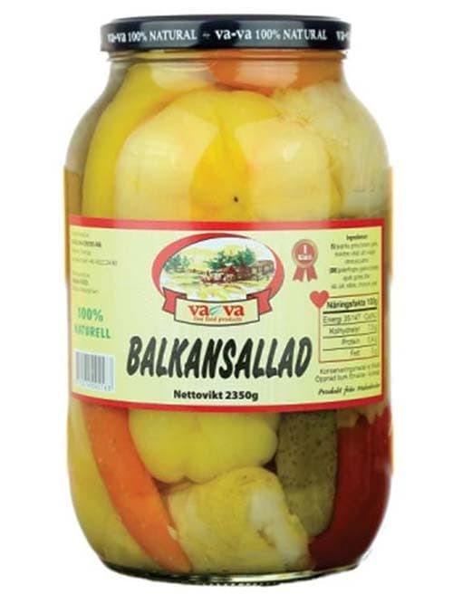Balkansalad blandad pickles 2350g ✖ 6