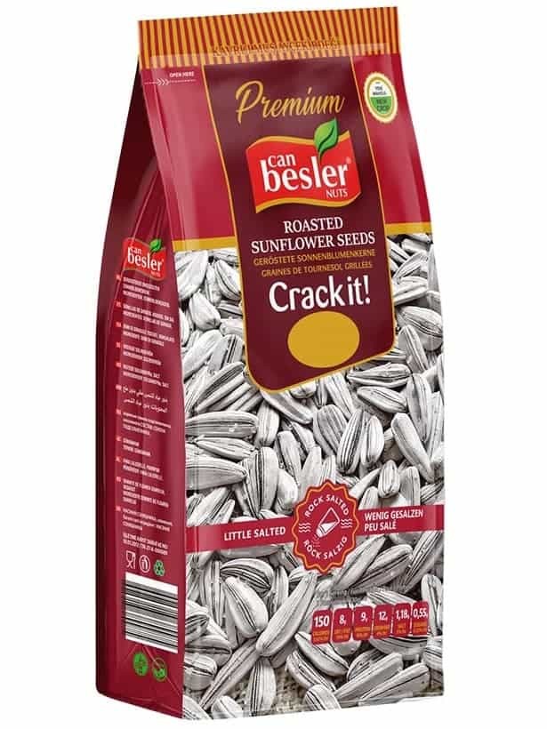 Roasted White Sunflower Seeds (Lightly Salted) 256g ✖ 16