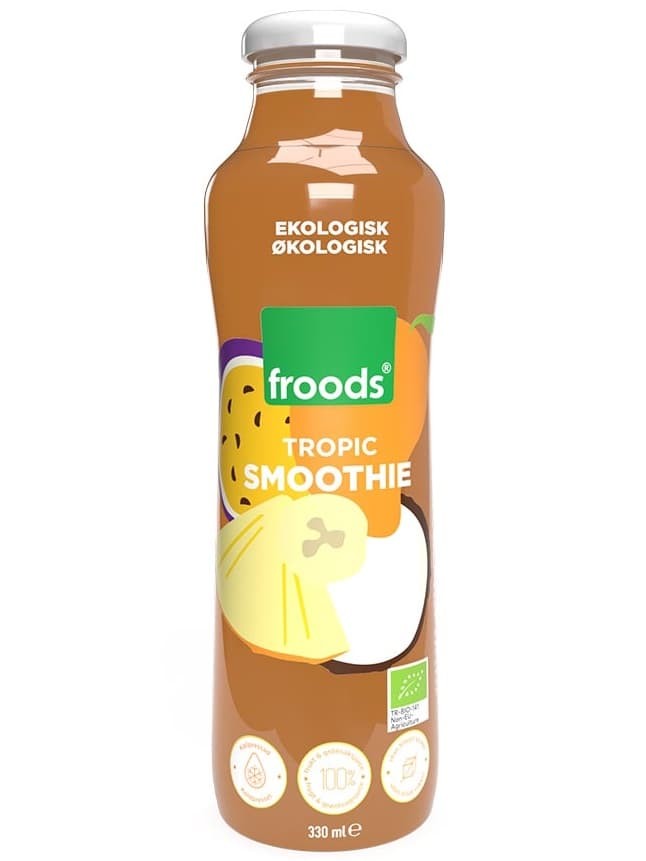 Ekologisk Tropiskfrukt Smoothie 330 ml ✖ 12